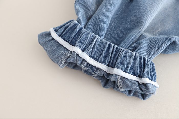 Boys Casual Summer Outfit Set-Striped T-Shirt and Denim Shorts - Image 4