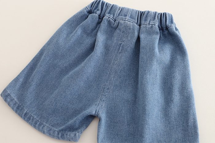 Boys Casual Summer Outfit Set-Striped T-Shirt and Denim Shorts - Image 5