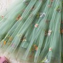 Girls Green Net Partywear Dress with 3D Butterfly Design-Fancy Birthday Frock for 2-6 Years