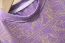 Boys Purple Outfit – Printed T-Shirt & Denim Shorts Summer Set | Ellenber