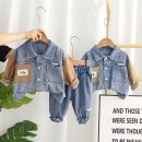 Boys’ Denim and Cotton Set – Jacket and Jogger Pants