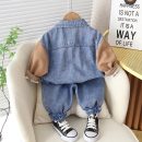 Boys’ Denim and Cotton Set – Jacket and Jogger Pants