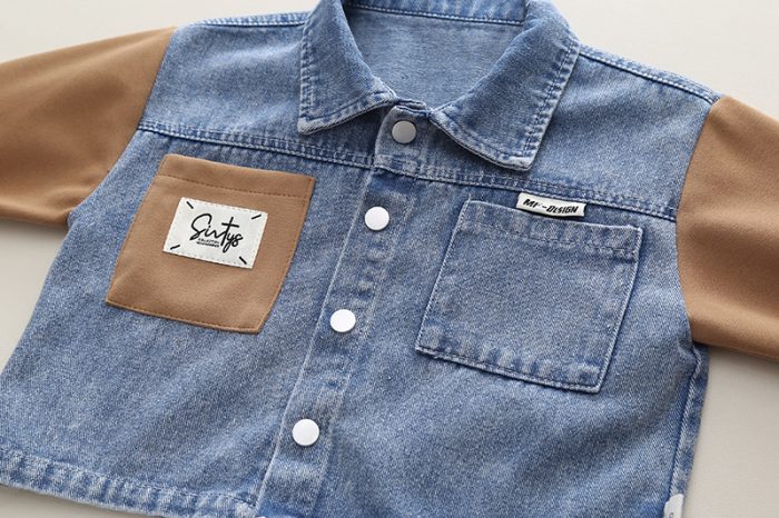 Boys’ Denim and Cotton Set – Jacket and Jogger Pants - Image 4