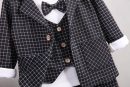 Boys Three Piece Checkered Blazer suite Set