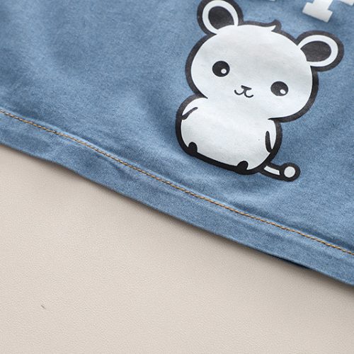 Boys’ Solid Denim Blue Shirts with Denim Pant