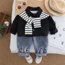 Baby Boy Shirt and Jeans set-Trendy 2-Piece Outfit for (2-6Y)