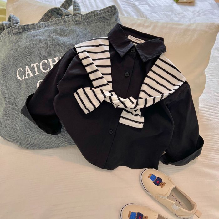 Baby Boy Shirt and Jeans set-Trendy 2-Piece Outfit for (2-6Y) - Image 3