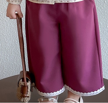 Ellenber Girls 3 Piece Party Wear Dress | Cream Floral Top with Bow & Pink Palazzo Pants | Birthday & Festive Outfit for Kids (2–6 Years) - Image 4