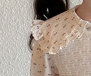 Ellenber Girls 3 Piece Party Wear Dress | Cream Floral Top with Bow & Pink Palazzo Pants | Birthday & Festive Outfit for Kids (2–6 Years) - Image 5